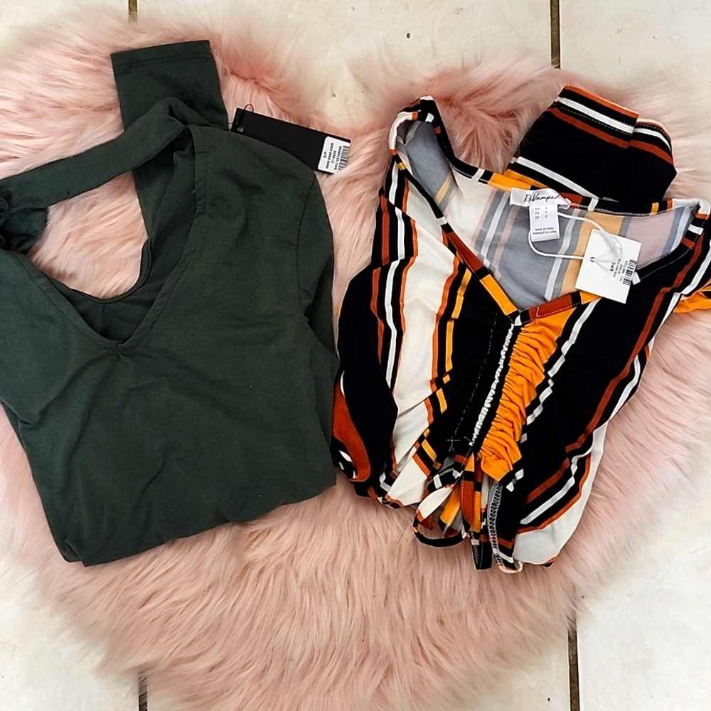 Brand New 2CT. BUNDLE REVAMPED LONG SLEEVE TOPS-S